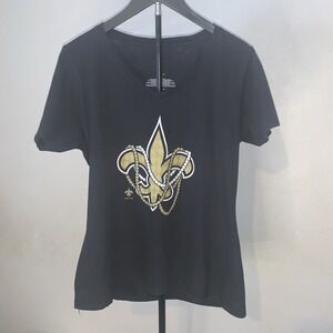 New Orleans Saints Drew Brees #9 NFL Fanatics Pro Line Women's T-Shirt Size Lg.